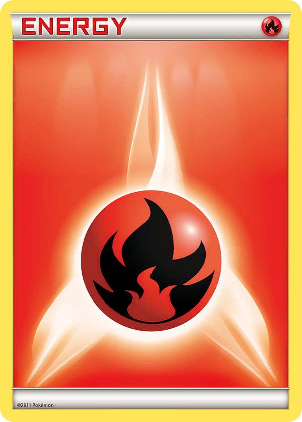 Fire Energy Black & White Energy (2011 Unnumbered) SET-No Number