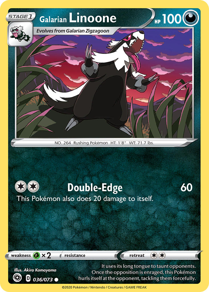 Galarian Linoone Champion's Path SET-036