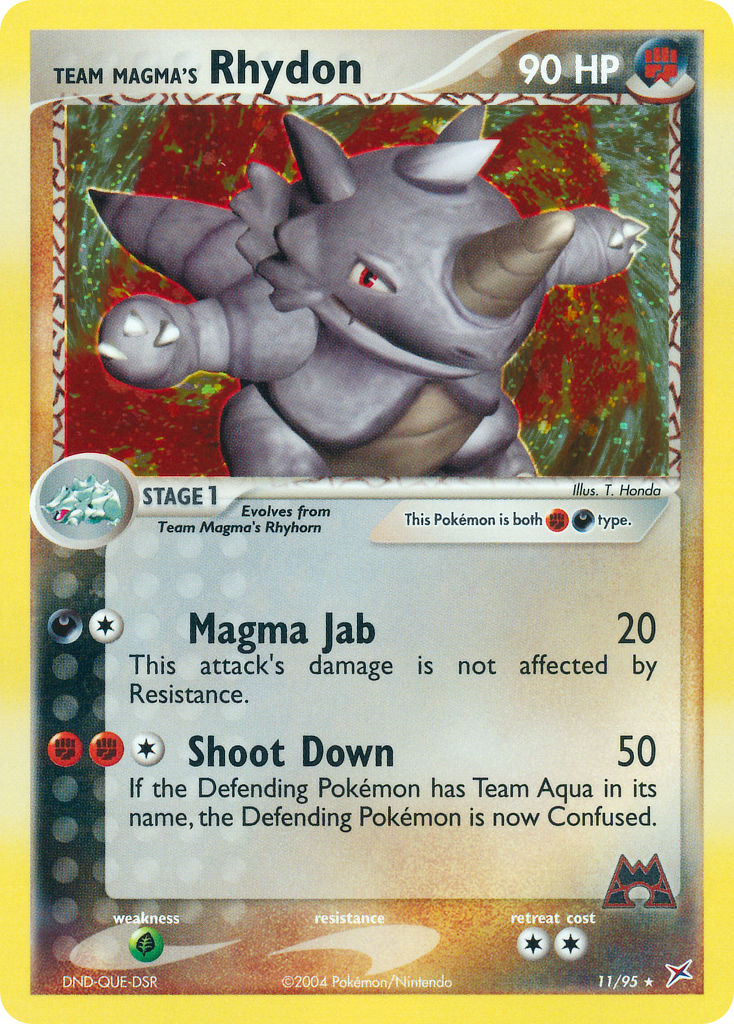 Team Magma’s Rhydon Team Magma vs Team Aqua SET-11