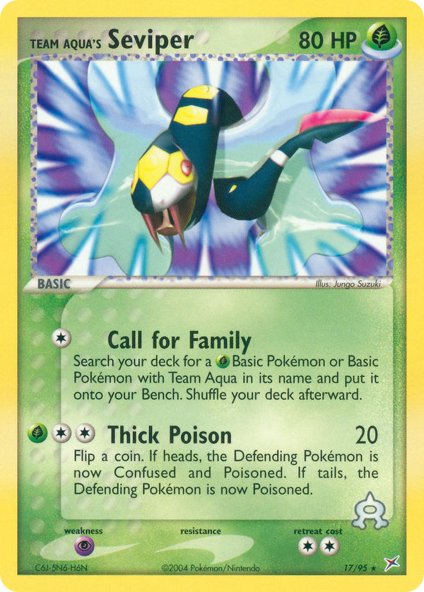 Team Aqua’s Seviper Team Magma vs Team Aqua SET-17