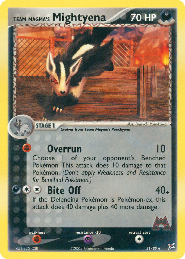 Team Magma’s Mightyena Team Magma vs Team Aqua SET-21