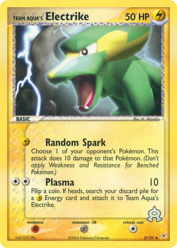 Team Aqua’s Electrike Team Magma vs Team Aqua SET-27