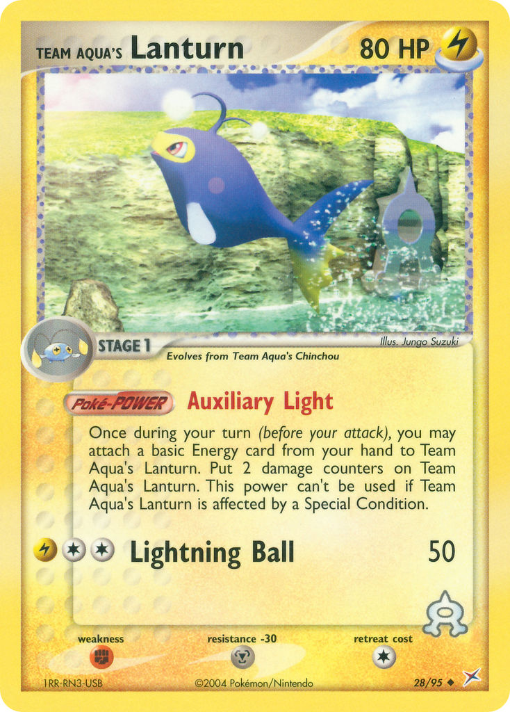 Team Aqua’s Lanturn Team Magma vs Team Aqua SET-28