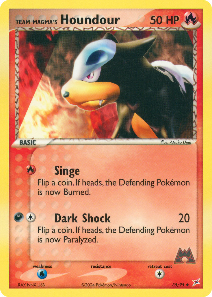 Team Magma’s Houndour Team Magma vs Team Aqua SET-35