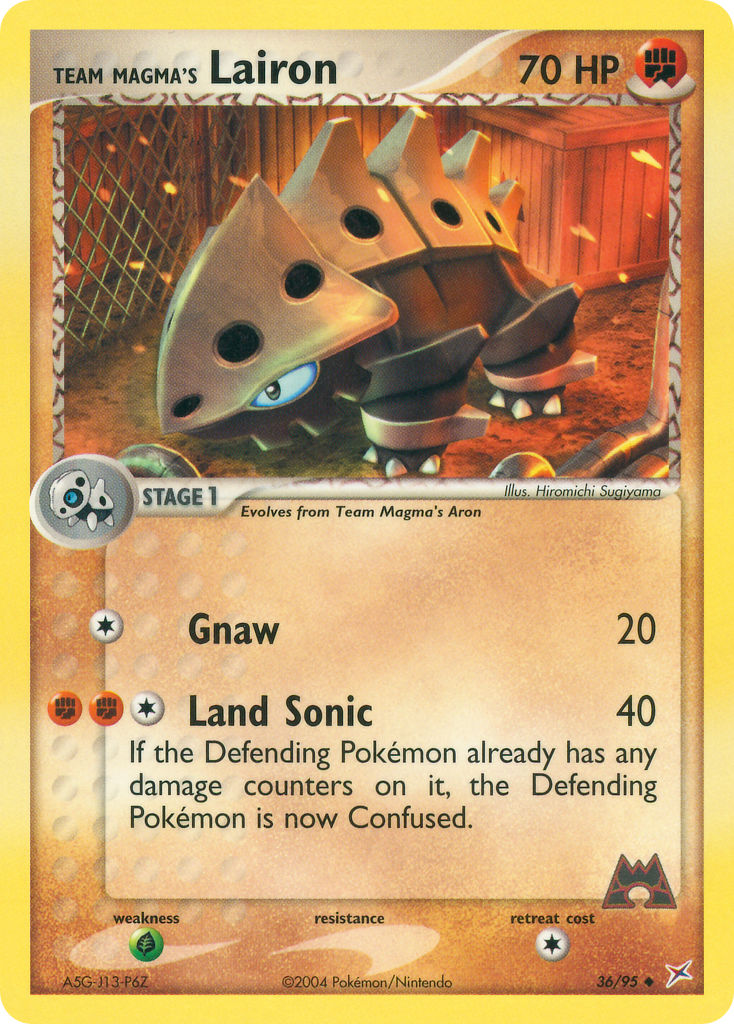 Team Magma’s Lairon Team Magma vs Team Aqua SET-36