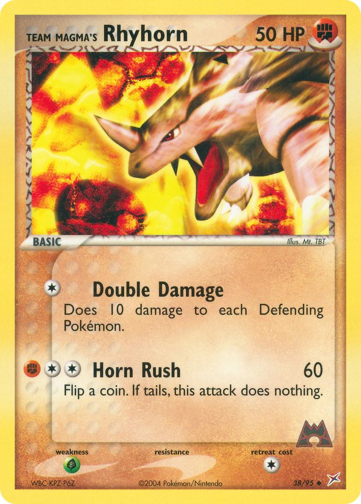 Team Magma’s Rhyhorn Team Magma vs Team Aqua SET-38