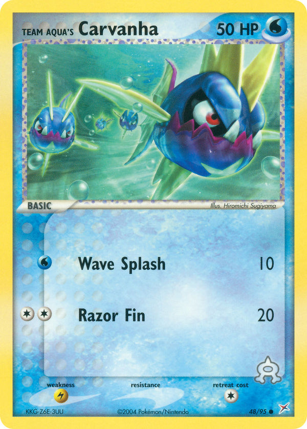 Team Aqua’s Carvanha Team Magma vs Team Aqua SET-48