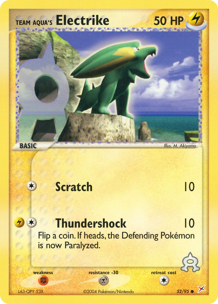 Team Aqua’s Electrike Team Magma vs Team Aqua SET-52