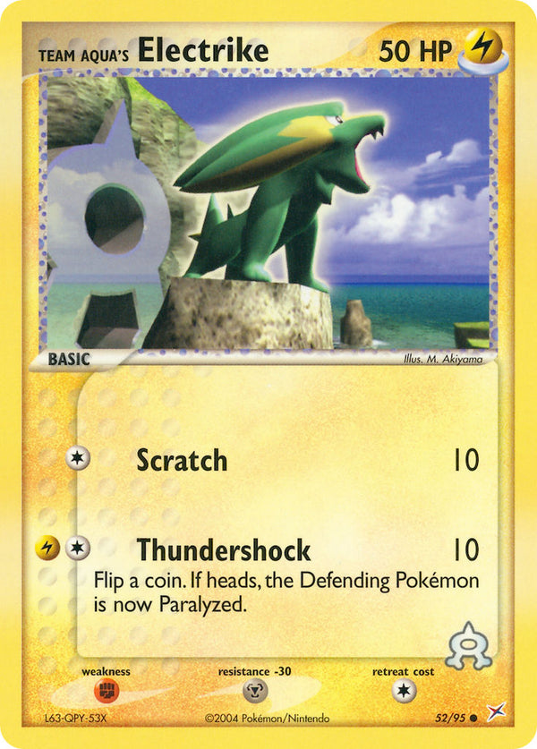 Team Aqua’s Electrike Team Magma vs Team Aqua SET-52