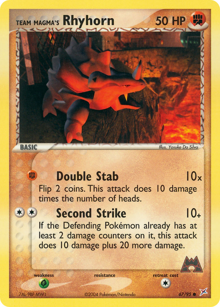 Team Magma’s Rhyhorn Team Magma vs Team Aqua SET-67