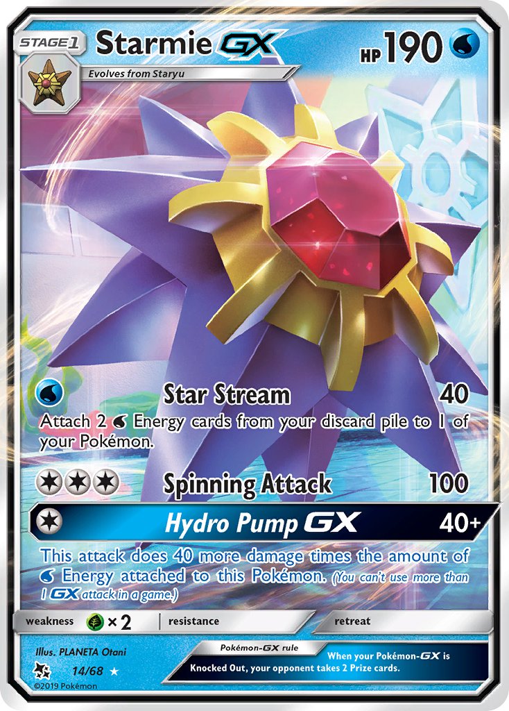 Starmie-GX Hidden Fates SET-14
