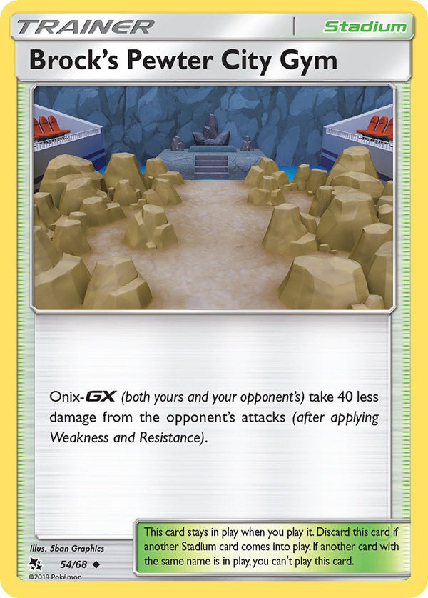 Brock’s Pewter City Gym Hidden Fates SET-54