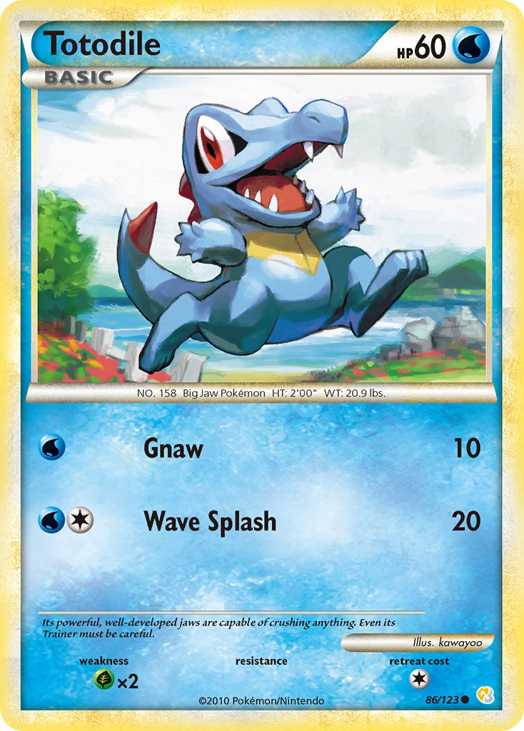 Totodile HeartGold & SoulSilver SET-86