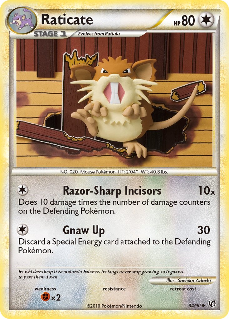Raticate Undaunted SET-34