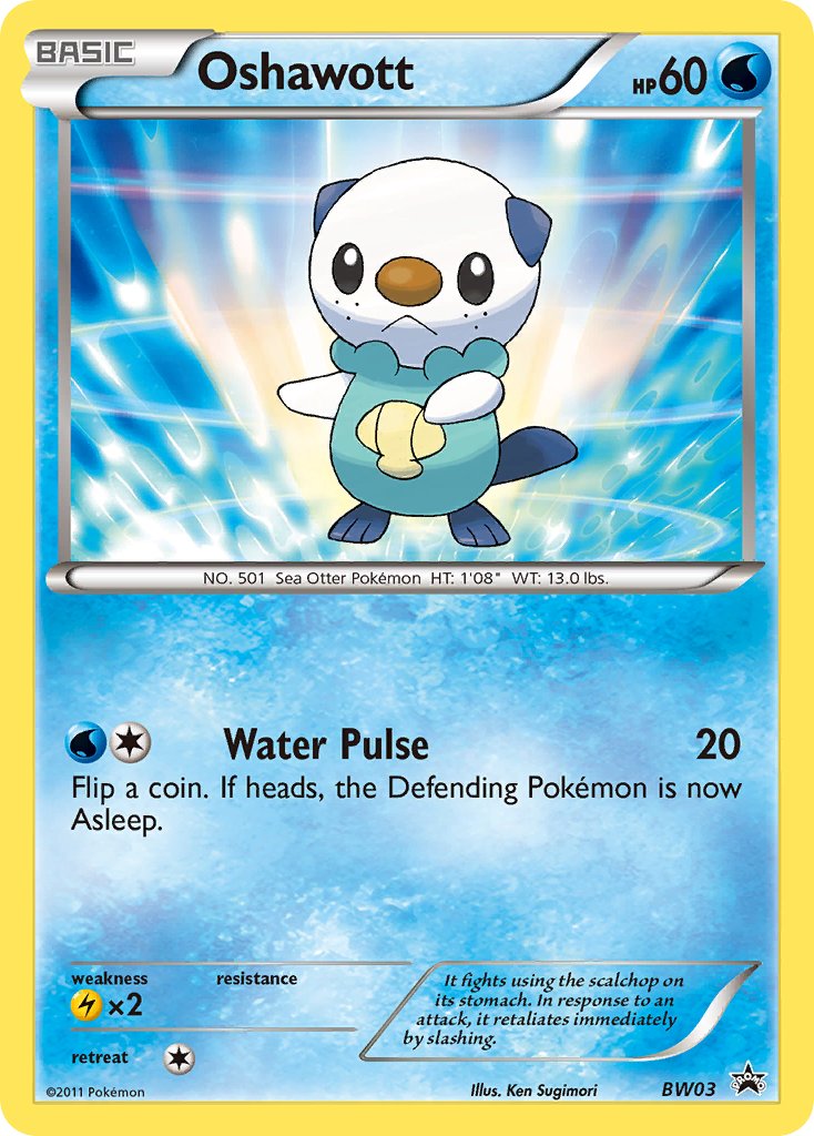 Oshawott Black & White Promos SET-BW03
