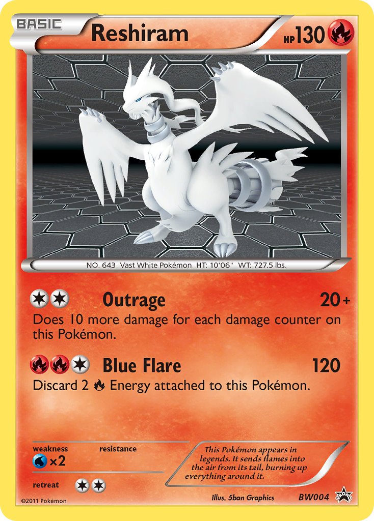 Reshiram Black & White Promos SET-BW004