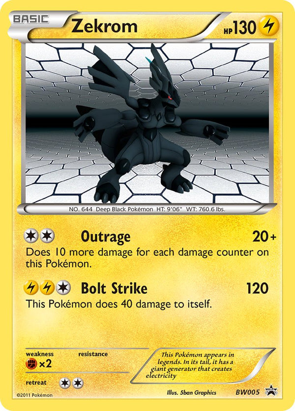 Zekrom Black & White Promos SET-BW005