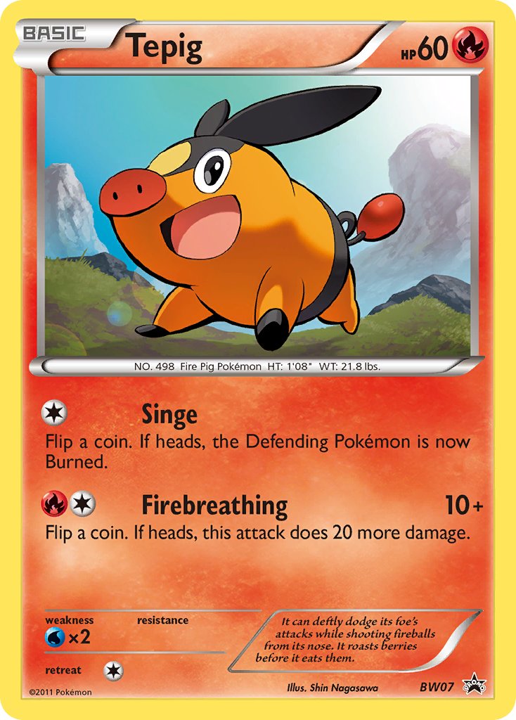 Tepig Black & White Promos SET-BW07