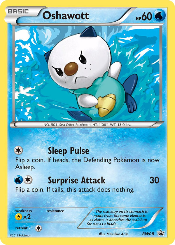 Oshawott Black & White Promos SET-BW08