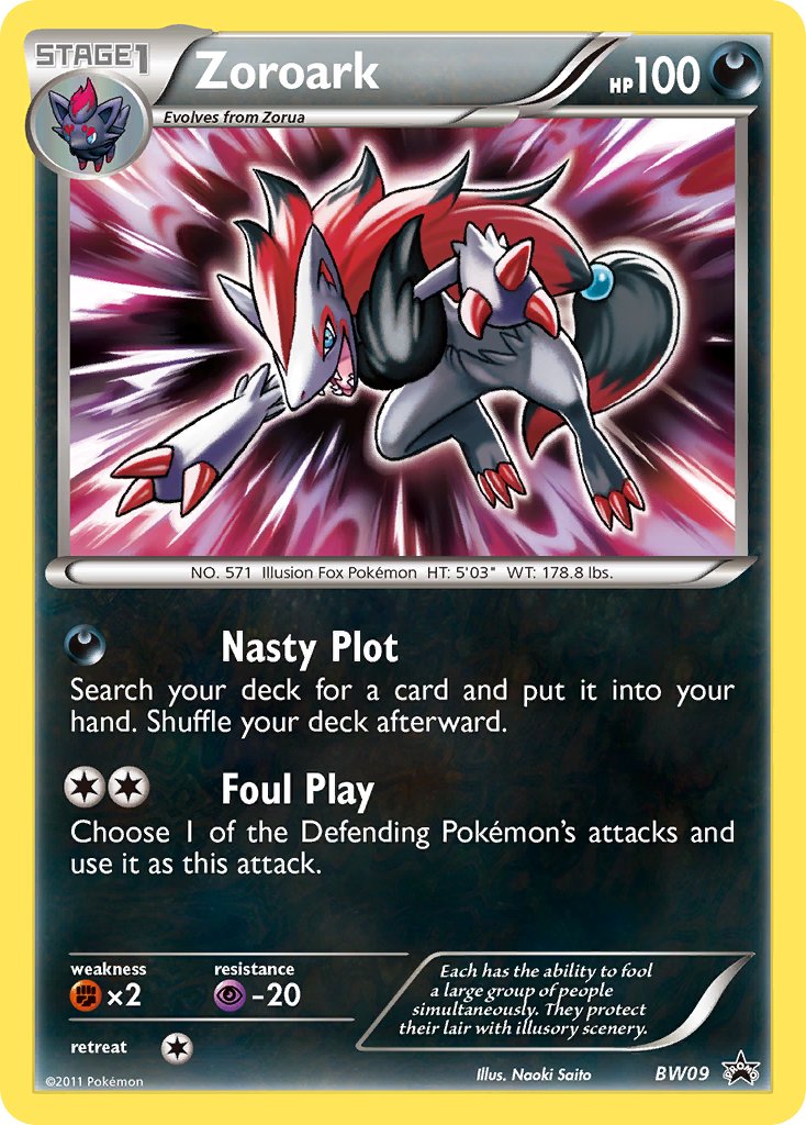 Zoroark Black & White Promos SET-BW09