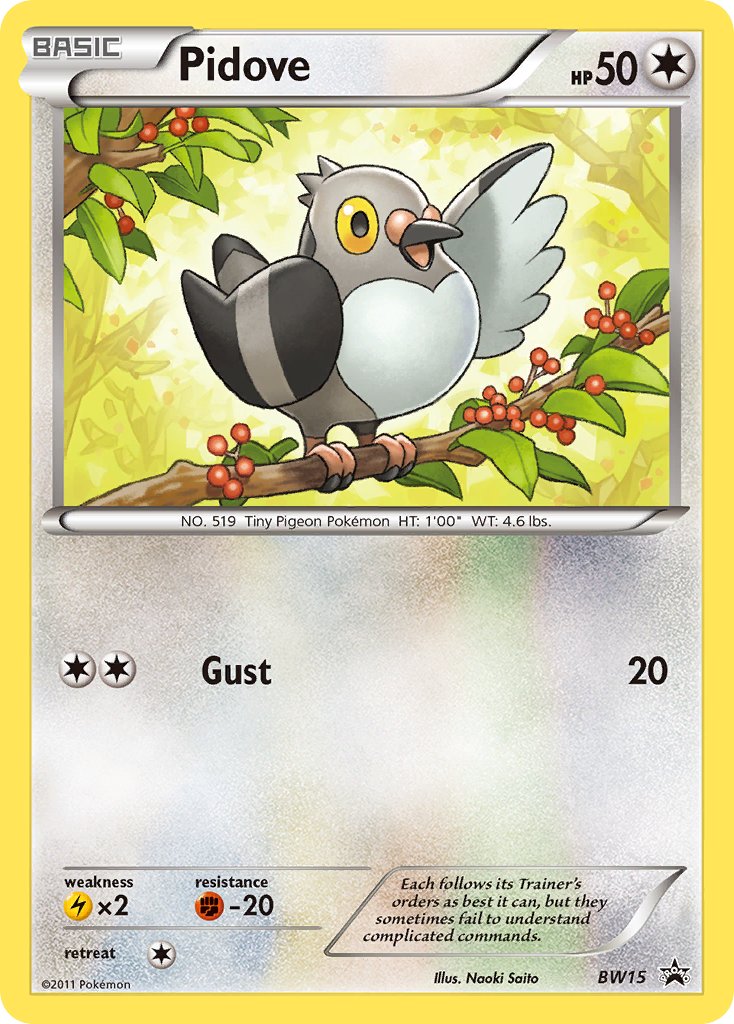 Pidove Black & White Promos SET-BW15