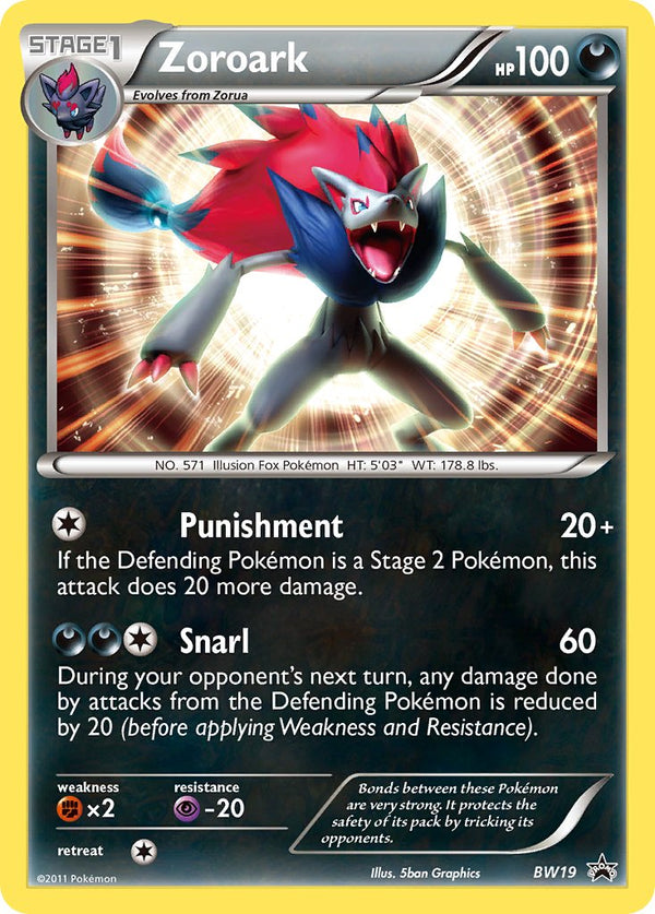 Zoroark Black & White Promos SET-BW19