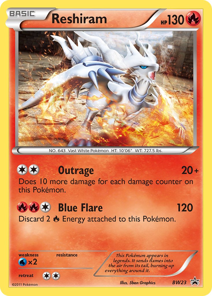 Reshiram Black & White Promos SET-BW23