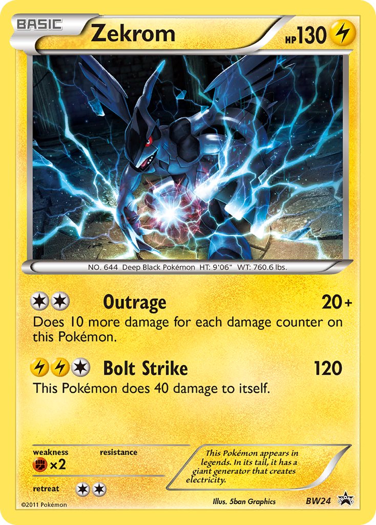 Zekrom Black & White Promos SET-BW24