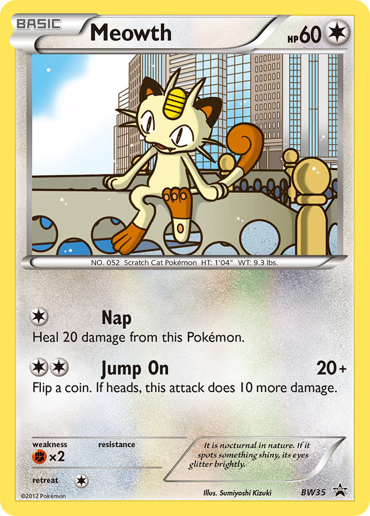 Meowth Black & White Promos SET-BW35