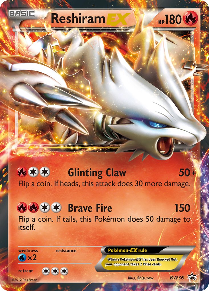 Reshiram-EX Black & White Promos SET-BW36