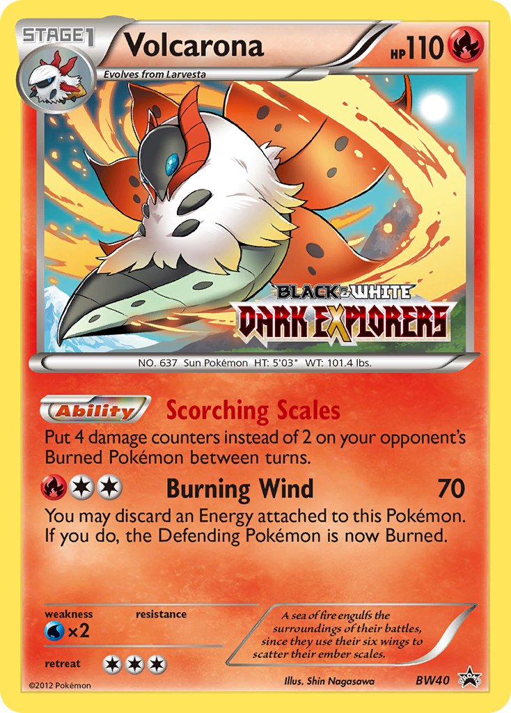 Volcarona Black & White Promos SET-BW40