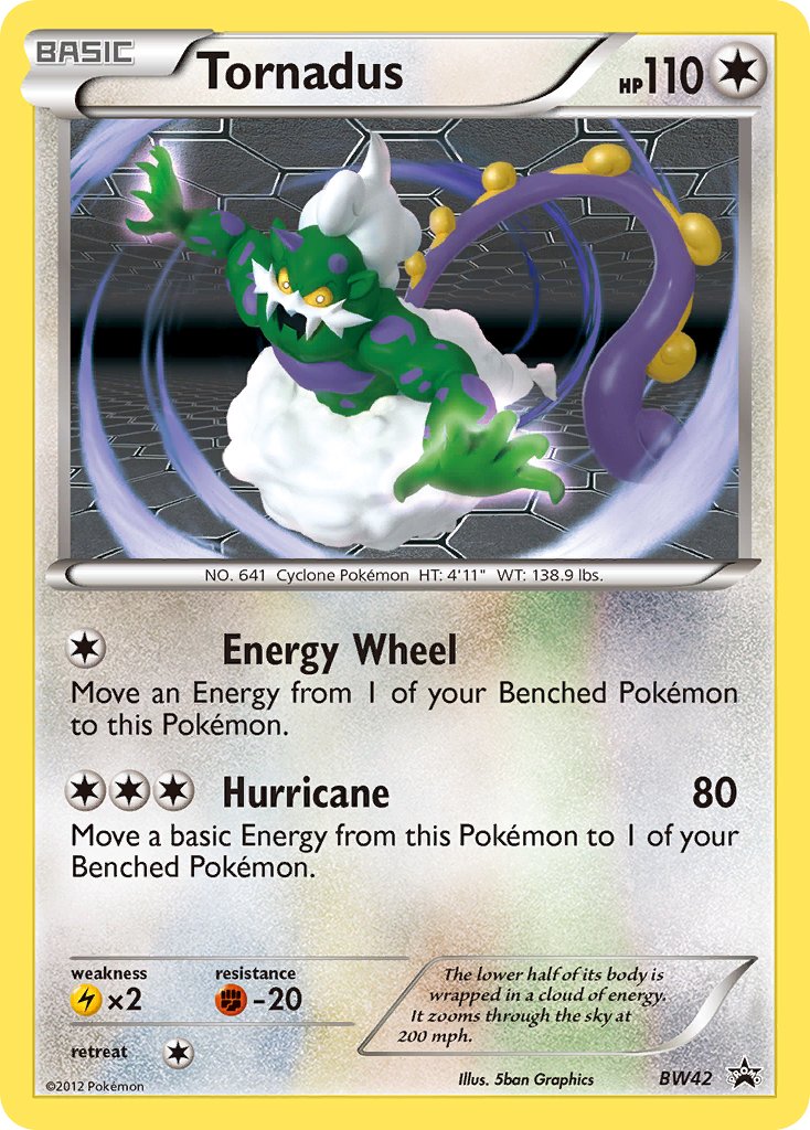 Tornadus Black & White Promos SET-BW42