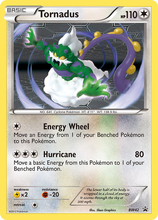 Tornadus Black & White Promos SET-BW42