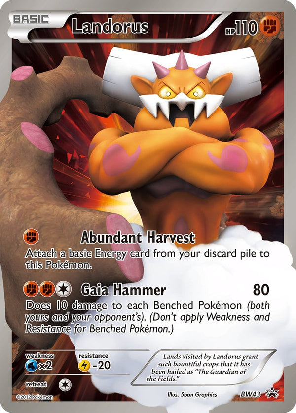 Landorus Black & White Promos SET-BW43
