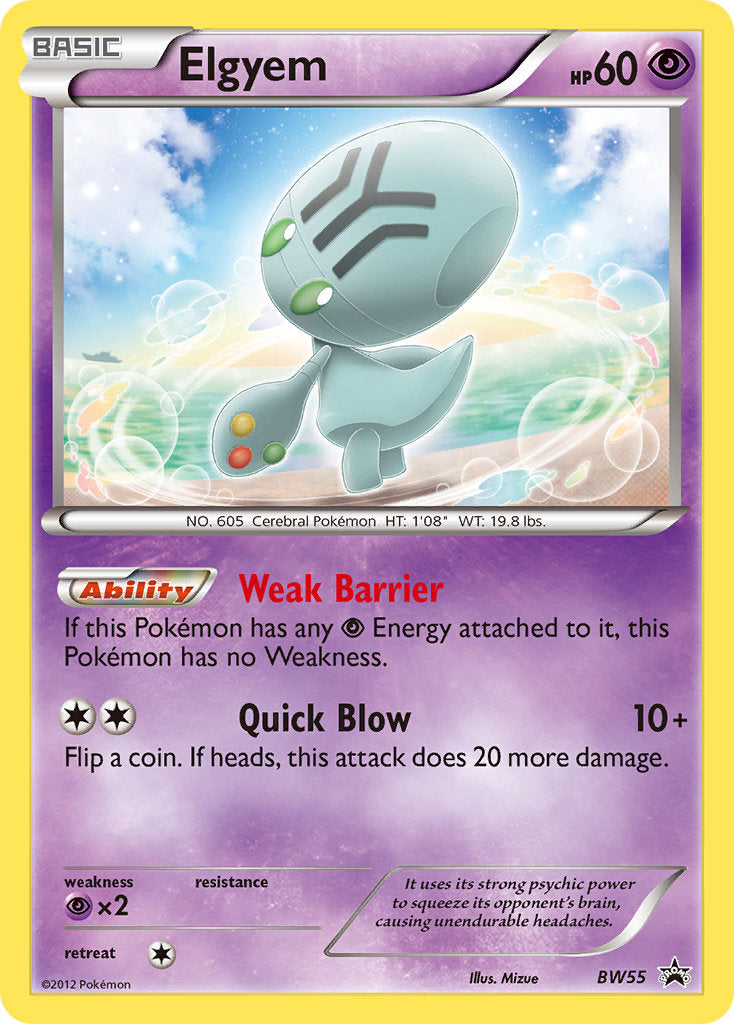 Elgyem Black & White Promos SET-BW55