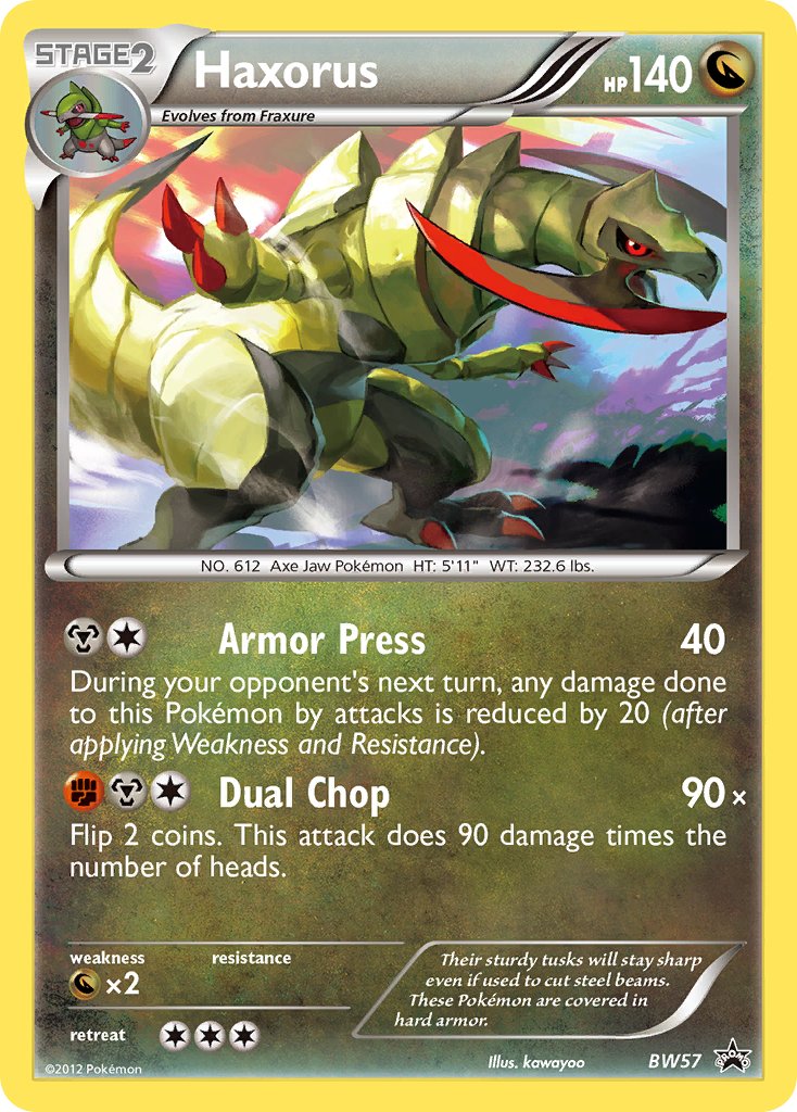 Haxorus Black & White Promos SET-BW57