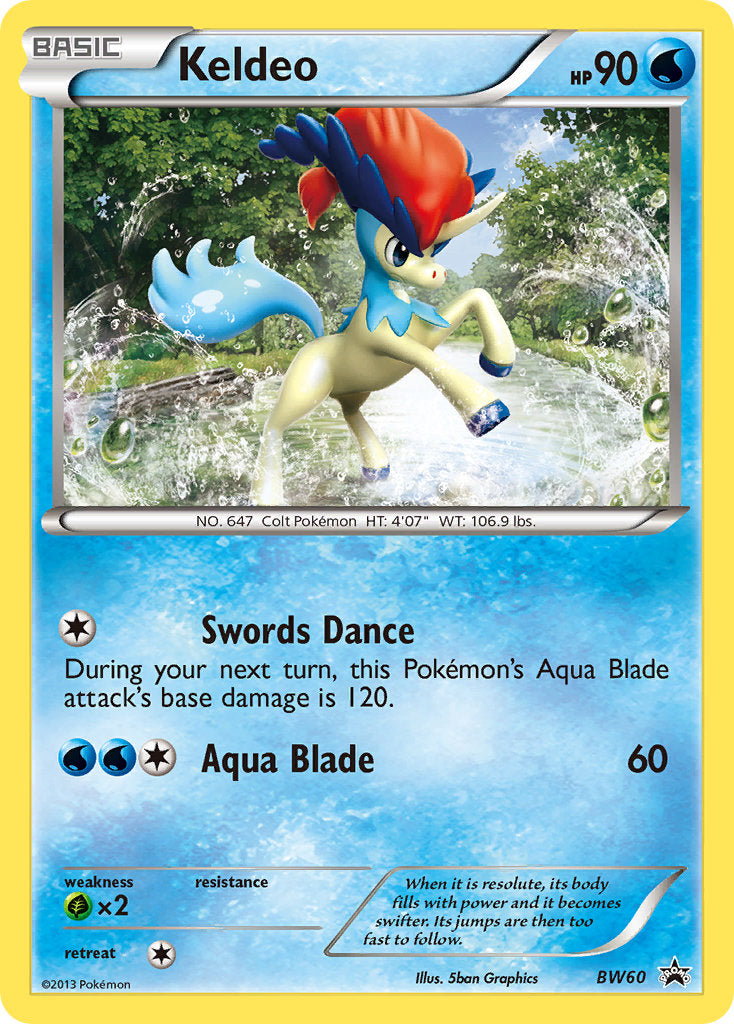 Keldeo Black & White Promos SET-BW60