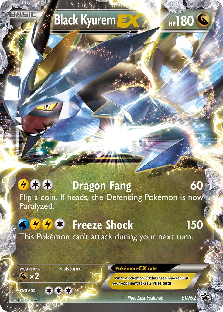 Black Kyurem-EX Black & White Promos SET-BW62