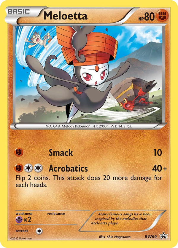 Meloetta Black & White Promos SET-BW69