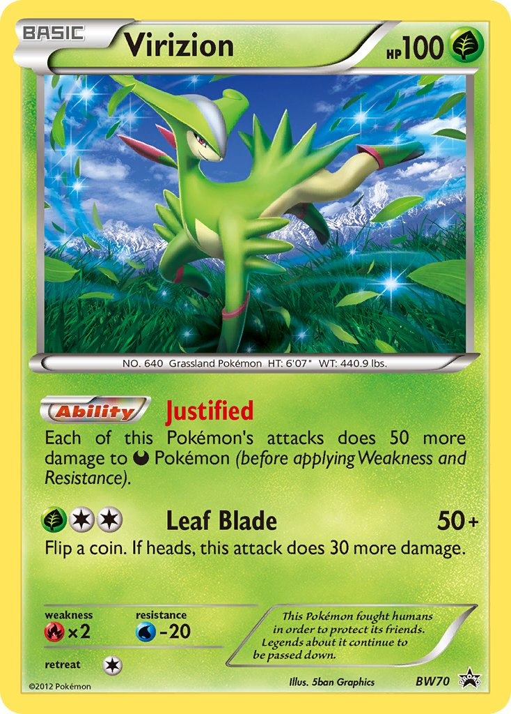 Virizion Black & White Promos SET-BW70