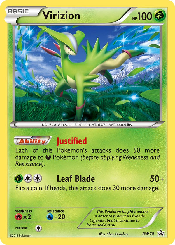 Virizion Black & White Promos SET-BW70