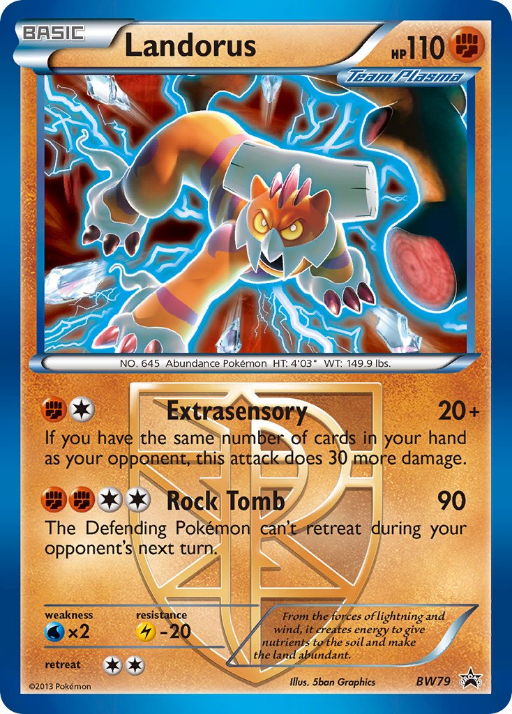 Landorus Black & White Promos SET-BW79
