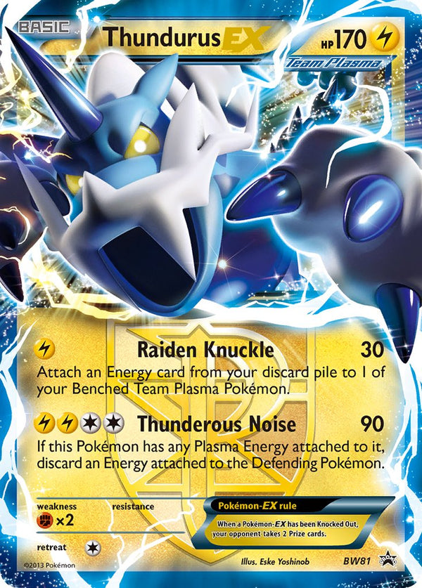 Thundurus-EX Black & White Promos SET-BW81