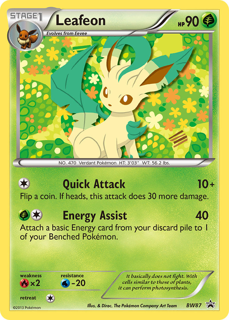 Leafeon Black & White Promos SET-BW87