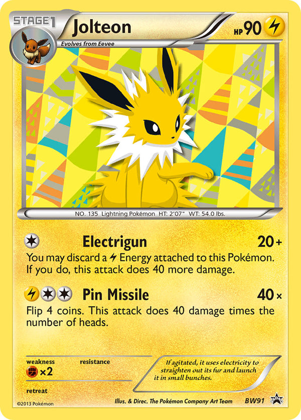 Jolteon Black & White Promos SET-BW91