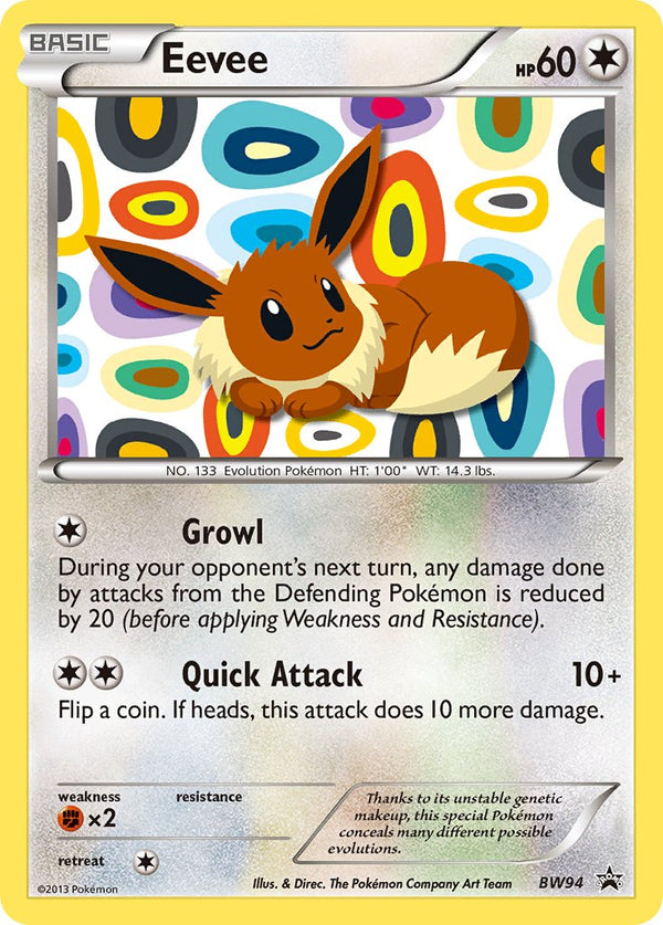 Eevee Black & White Promos SET-BW94