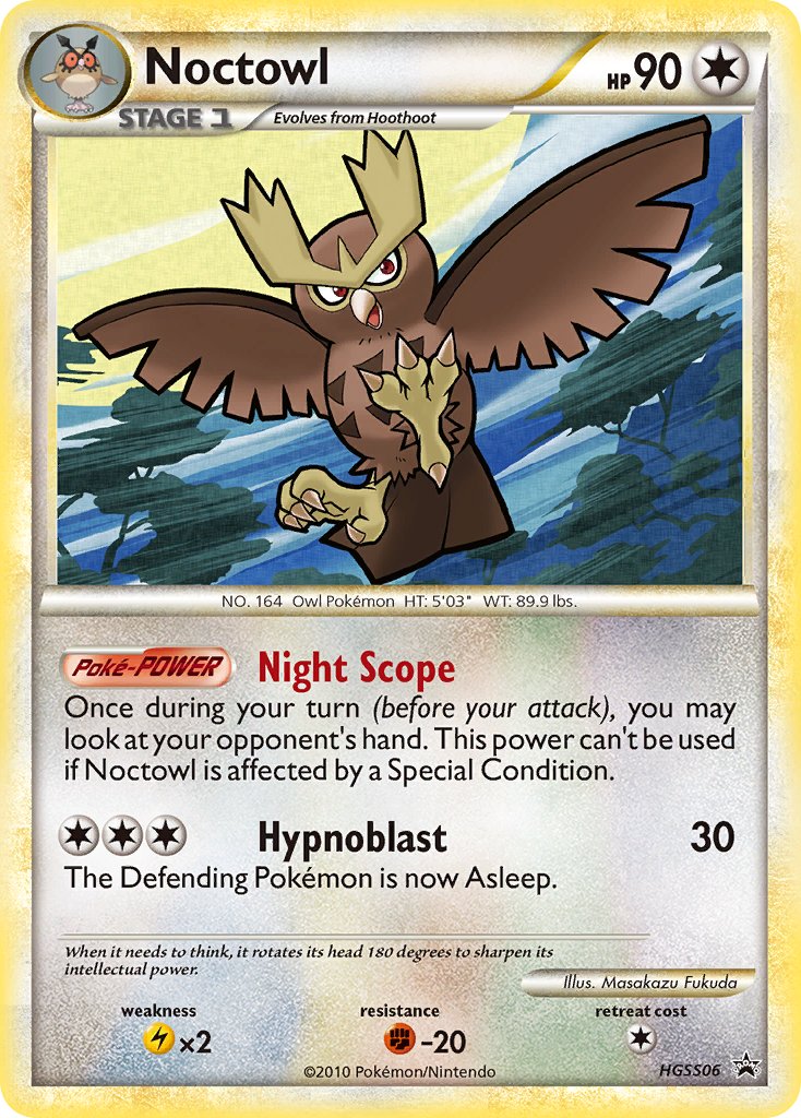 Noctowl HeartGold & SoulSilver Promos SET-HGSS06
