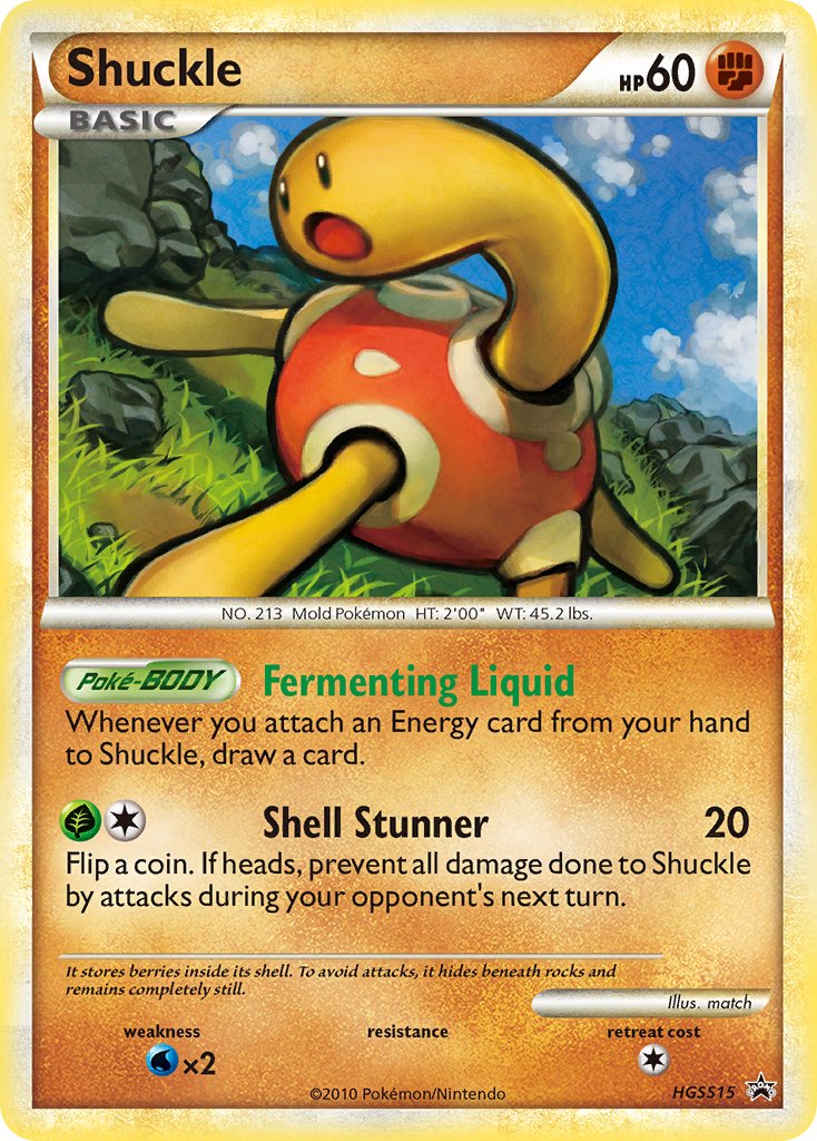 Shuckle HeartGold & SoulSilver Promos SET-HGSS15