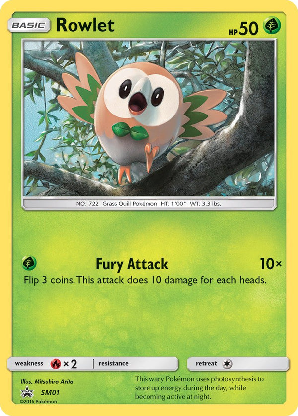 Rowlet Sun & Moon Promos SET-SM01