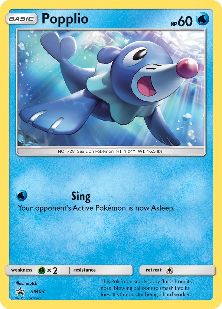 Popplio Sun & Moon Promos SET-SM03